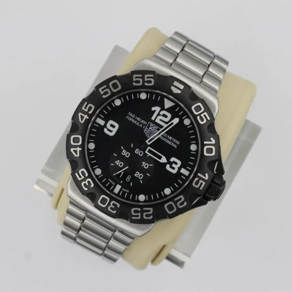 Tag Heuer WAH1010.BA0854 Mens Formula 1 Series Quartz Watch 44mm Black Silver 8